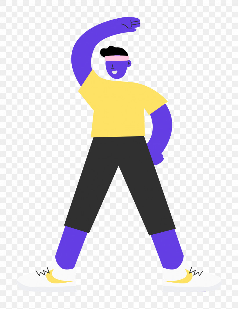 Stretching Sports, PNG, 1926x2500px, Stretching, Cartoon, Character, Clothing, Hm Download Free