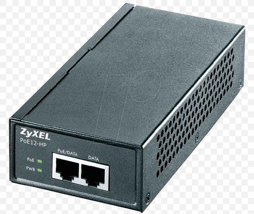 Power Over Ethernet Gigabit Ethernet Zyxel IEEE 802.3at, PNG, 780x692px, Power Over Ethernet, Ac Adapter, Adapter, Category 5 Cable, Computer Component Download Free