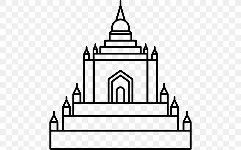 Thatbyinnyu Temple Clip Art, PNG, 512x512px, Thatbyinnyu Temple, Arch, Area, Bagan, Black And White Download Free