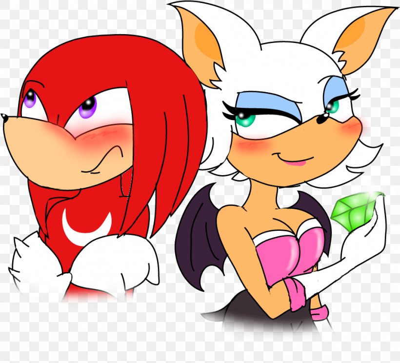 Knuckles The Echidna Rouge The Bat Sonic & Knuckles Tails Shadow The Hedgehog, PNG, 950x862px, Watercolor, Cartoon, Flower, Frame, Heart Download Free