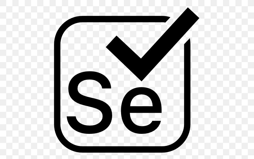 Selenium Test Automation Software Testing, PNG, 512x512px, Selenium, Appium, Area, Automation, Black And White Download Free