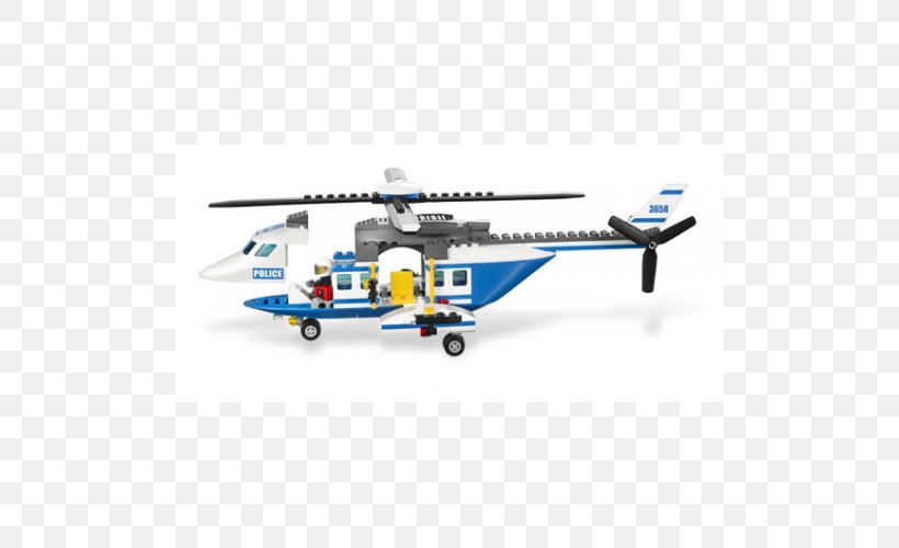 Helicopter Lego City Toy Lego Minifigure, PNG, 500x500px, Helicopter, Aircraft, Airplane, Brand, Flap Download Free