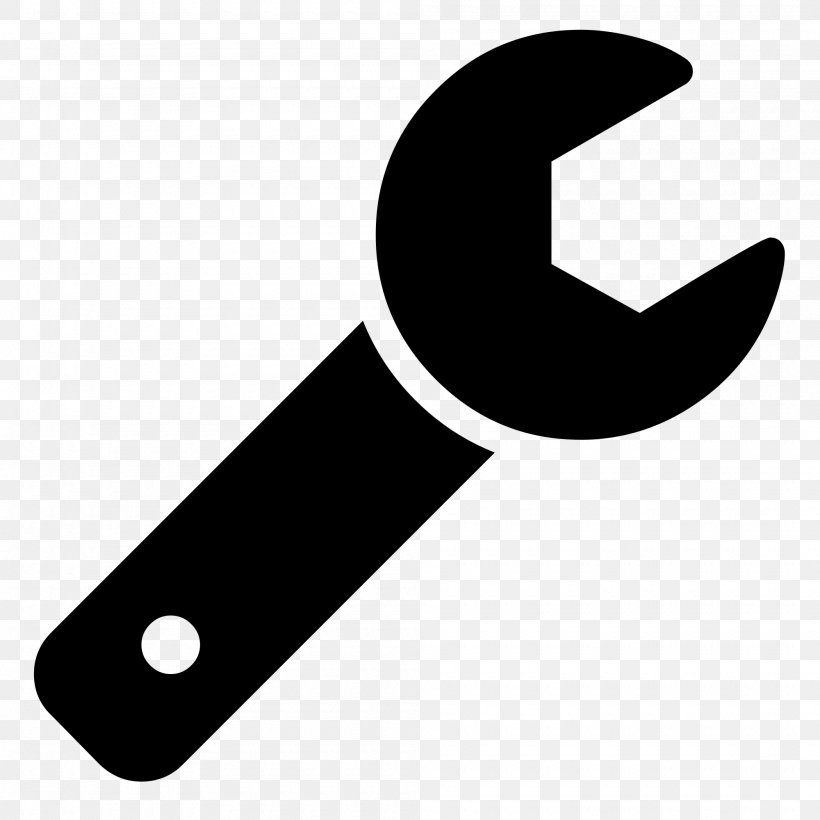 Spanners Tool Adjustable Spanner, PNG, 2000x2000px, Spanners, Adjustable Spanner, Black And White, Finger, Font Awesome Download Free