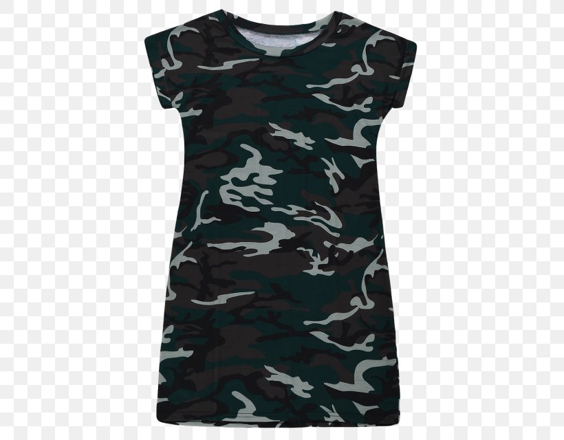 T-shirt Dress Sleeve Camouflage Collar, PNG, 480x640px, Tshirt, Black, Bodysuit, Camouflage, Casual Attire Download Free