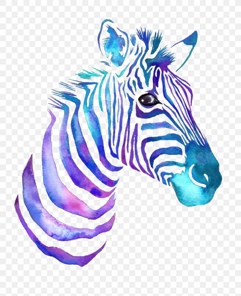 Watercolor Painting Zebra DeviantArt, PNG, 792x1008px, Watercolor Painting, Art, Color, Deviantart, Drawing Download Free