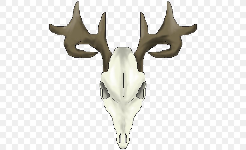 White-tailed Deer Reindeer Skull Clip Art, PNG, 502x500px, Deer, Antler, Art, Bone, Digital Art Download Free