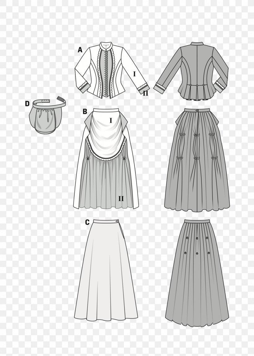 Burda Style Dress Sewing Costume Pattern, PNG, 1286x1800px, Burda Style, Black And White, Clothes Hanger, Clothing, Costume Download Free