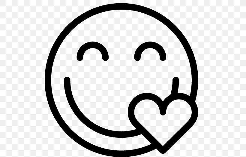 Emoticon Smiley Love, PNG, 522x522px, Emoticon, Black And White, Computer Monitors, Emotion, Facial Expression Download Free