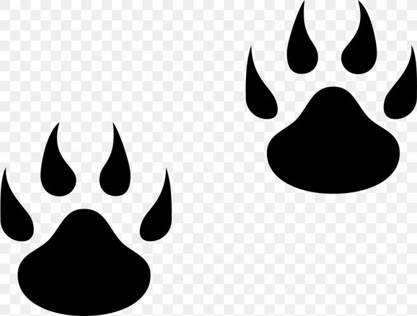 Icon Design Clip Art, PNG, 981x746px, Icon Design, Animal, Animal Track, Black And White, Dog Like Mammal Download Free
