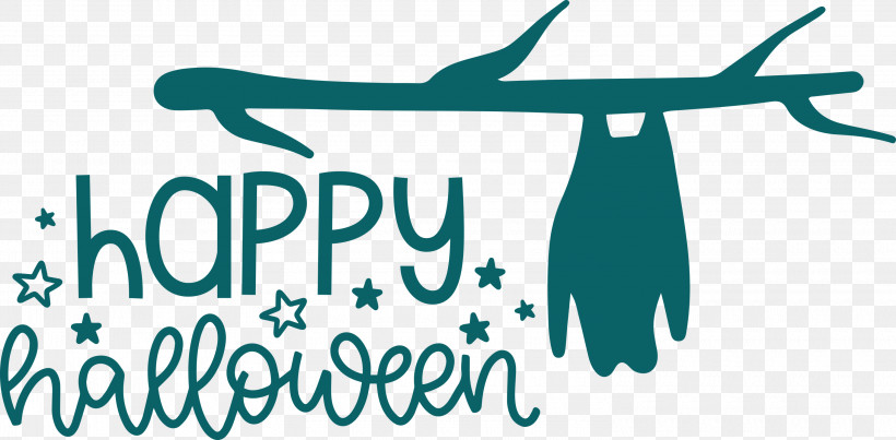 Happy Halloween, PNG, 3000x1477px, Happy Halloween, Behavior, Happiness, Joint, Logo Download Free