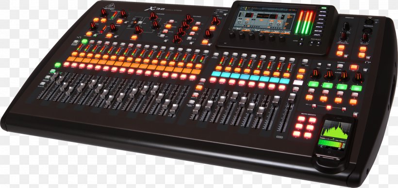 Microphone Audio Mixers Behringer Digital Mixing Console, PNG, 2000x947px, Watercolor, Cartoon, Flower, Frame, Heart Download Free
