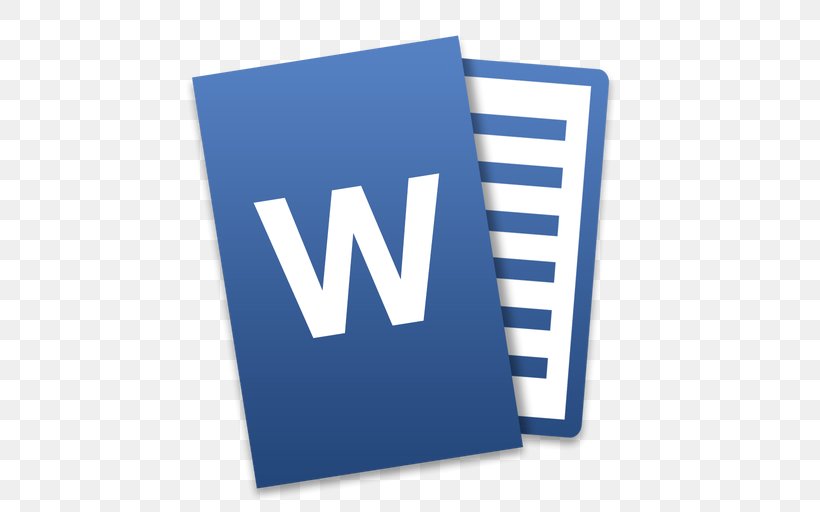 Microsoft Word Microsoft Office 2016 Word Processor, PNG, 512x512px, Microsoft Word, Application Software, Blue, Brand, Document Download Free