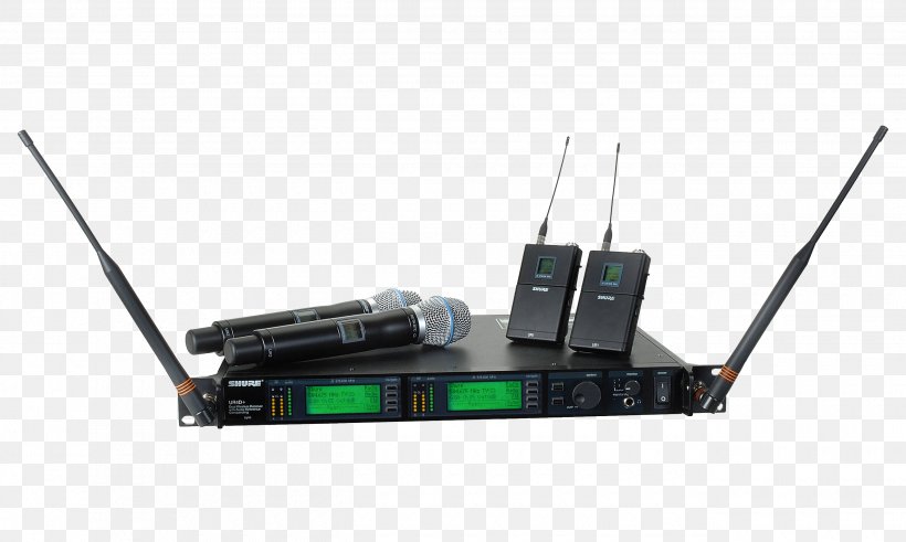 Wireless Microphone Shure SM58 Shure SM57, PNG, 2600x1559px, Microphone, Audio, Electronics, Electronics Accessory, Radio Receiver Download Free