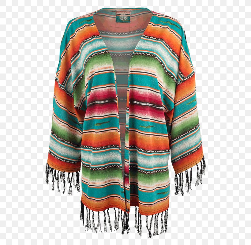 Serape Cardigan Kimono Poncho Sleeve, PNG, 544x800px, Serape, Blanket, Cardigan, Clothing, Com Download Free