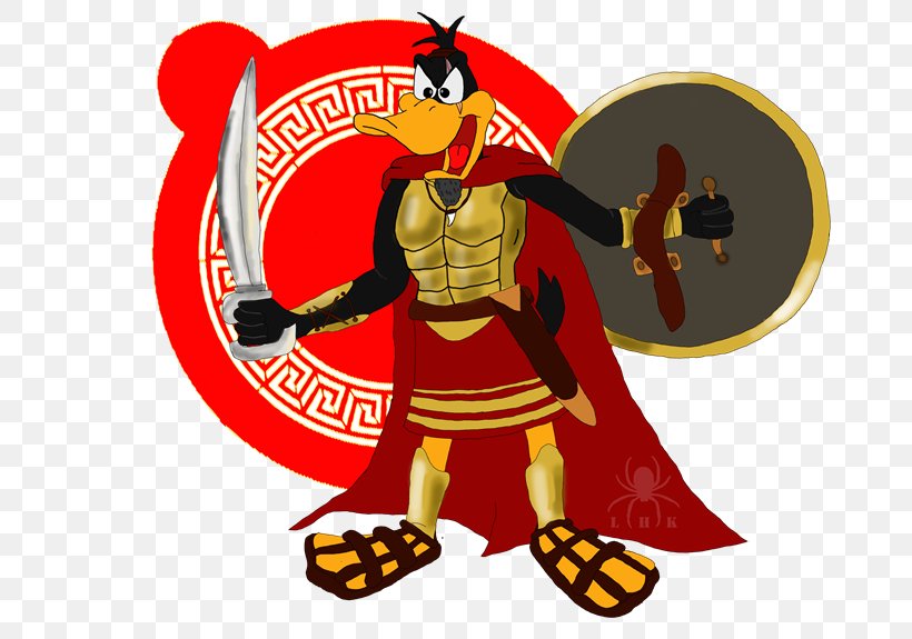 Daffy Duck Spartan Army Ancient Greece, PNG, 767x575px, Daffy Duck, Ancient Greece, Animation, Cartoon, Combat Download Free