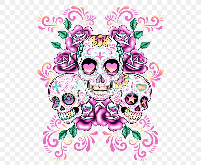 Day Of The Dead Skull, PNG, 675x675px, Calavera, Birthday, Bone, Cake, Candy Download Free