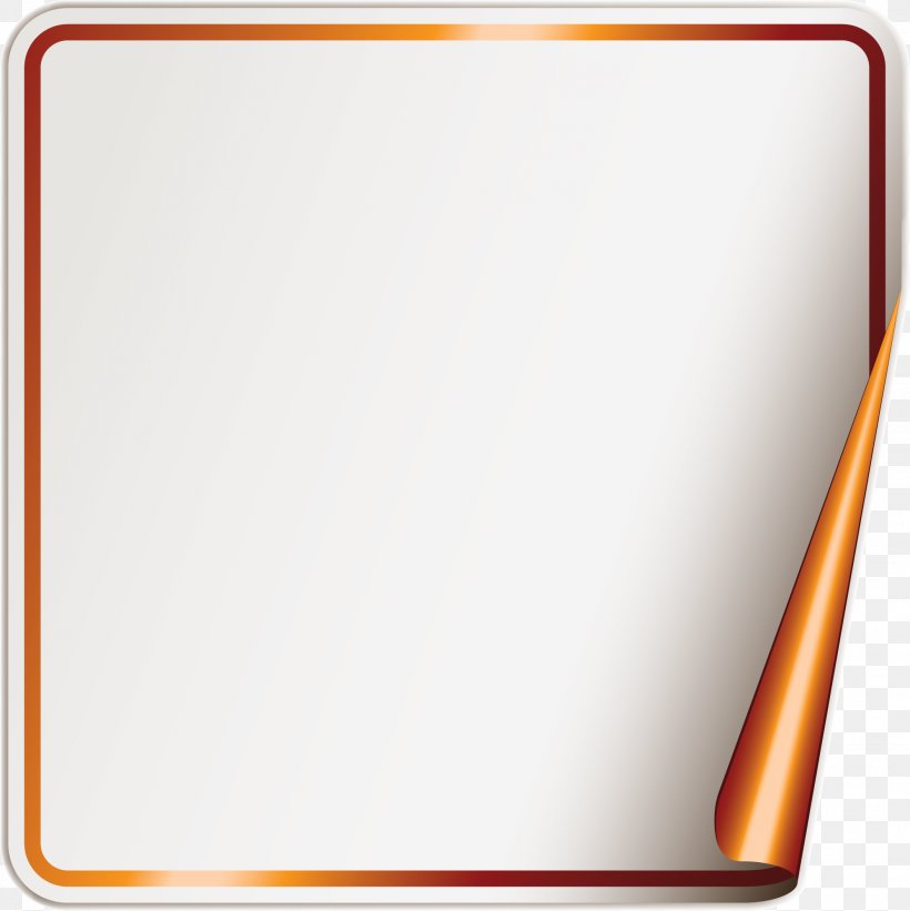 Paper Square Rectangle Clip Art, PNG, 2106x2109px, Paper, Material, Multimedia Messaging Service, Orange, Picture Frame Download Free