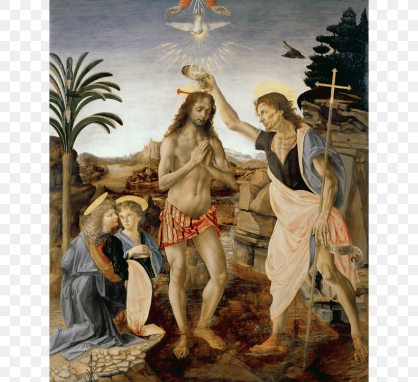 The Baptism Of Christ Uffizi Tobias And The Angel Renaissance Painting, PNG, 750x750px, Baptism Of Christ, Andrea Del Verrocchio, Andrea Mantegna, Art, Art Museum Download Free