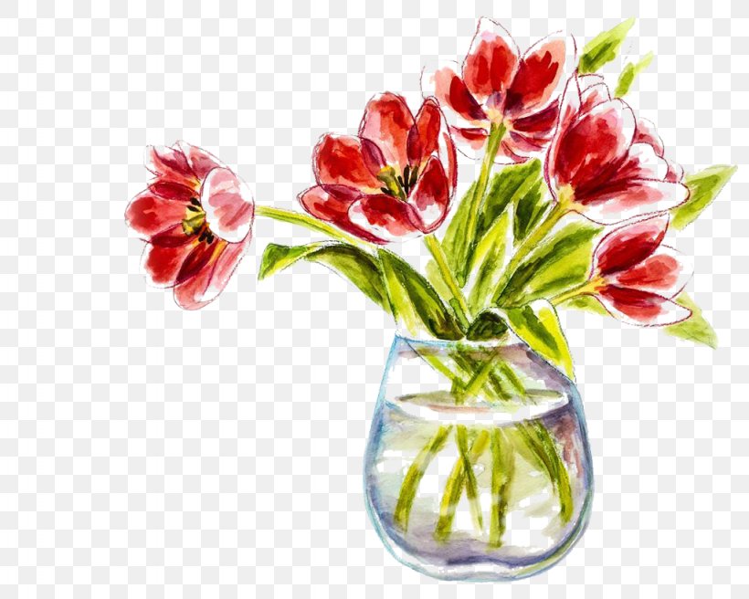 Watercolor Painting Vase Photography Illustration, PNG, 1024x820px, Watercolor Painting, Art, Cut Flowers, Drawing, Floral Design Download Free