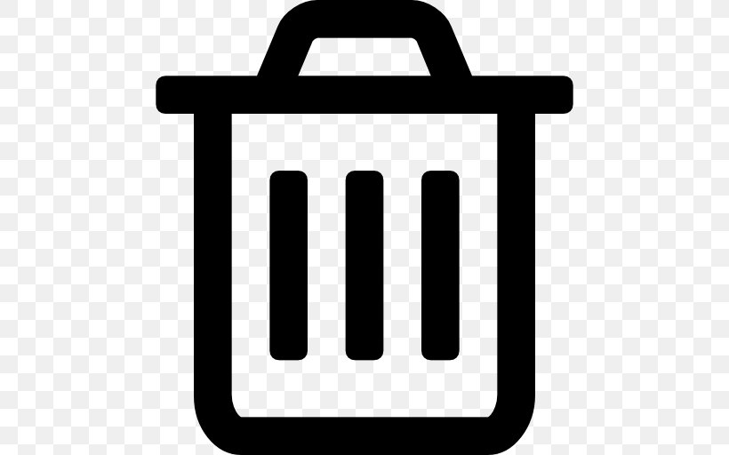 Rubbish Bins & Waste Paper Baskets Recycling Bin Font Awesome, PNG, 512x512px, Rubbish Bins Waste Paper Baskets, Black And White, Font Awesome, Logo, Rectangle Download Free
