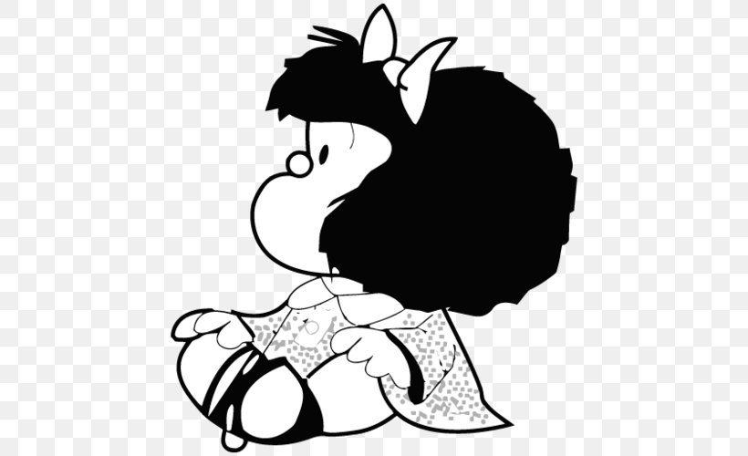 El Mundo De Mafalda Comics Cartoonist Comic Strip, PNG, 500x500px, Mafalda, Art, Artwork, Black, Black And White Download Free
