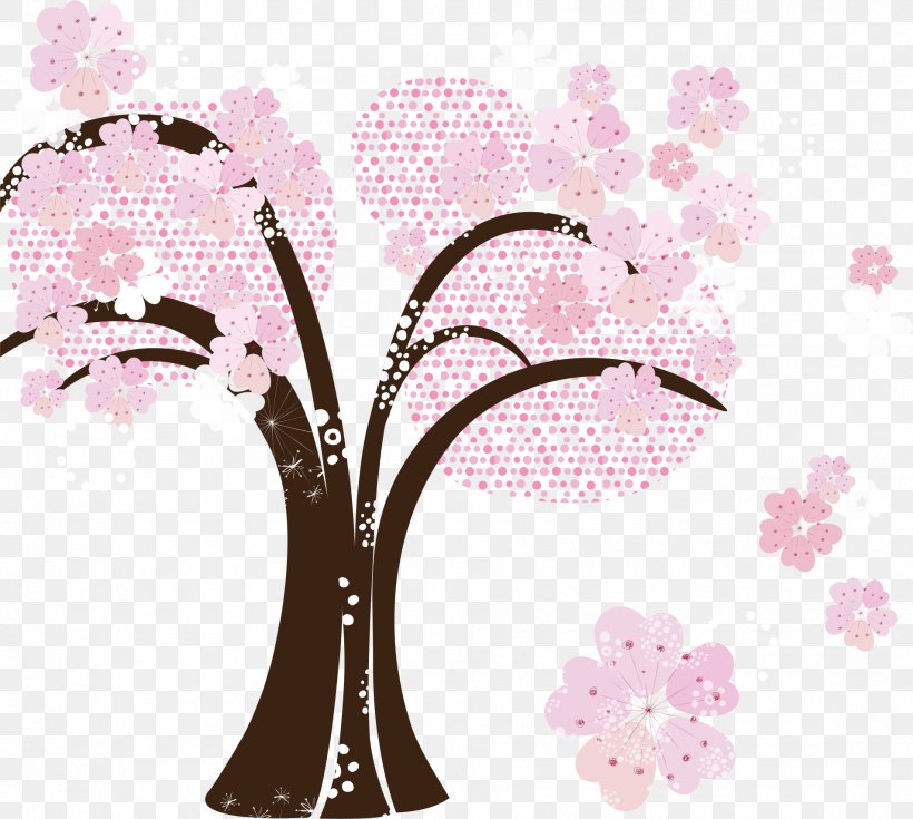 Cherry Blossom, PNG, 1905x1709px, Cherry Blossom, Blossom, Branch, Cartoon, Cherry Download Free
