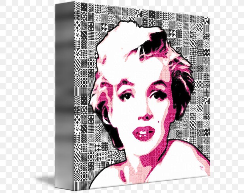 Marilyn Monroe Graphic Design Poster Pink M, PNG, 606x650px, Marilyn Monroe, Album Cover, Art, Magenta, Pink Download Free