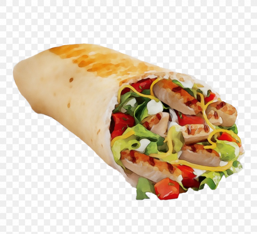Shawarma, PNG, 900x820px, Watercolor, Burrito, Dish, Doner Kebab, Fast Food Restaurant Download Free