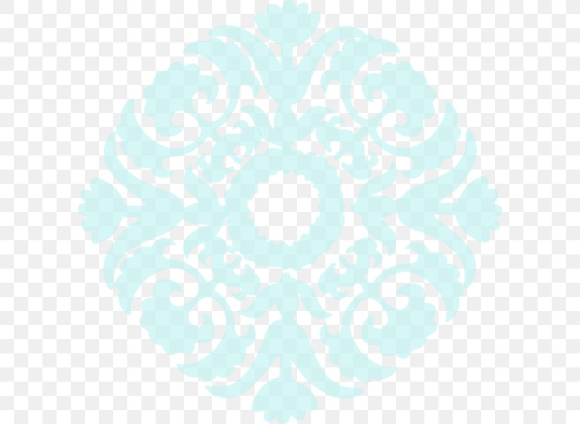 Blue Damask Flower Clip Art, PNG, 600x600px, Blue, Aqua, Area, Damask, Flower Download Free