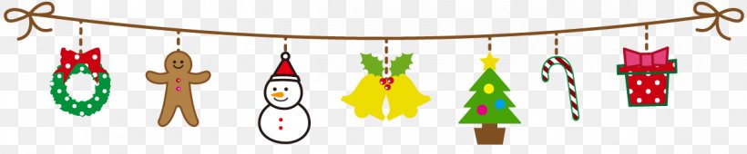 Christmas Line With Snowman, Christmas Tree, Bell., PNG, 1200x250px, Christmas Ornament, Christmas Day, Text Messaging Download Free