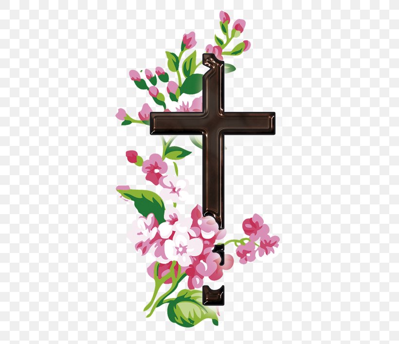 Floral Design Christian Cross Flower Clip Art, PNG, 438x707px, Floral Design, Artificial Flower, Christian Cross, Christianity, Cross Download Free