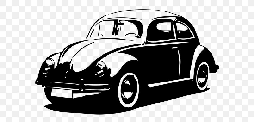 Volkswagen Beetle Car Volkswagen Group Herbie, PNG, 640x395px, Volkswagen Beetle, Automotive Design, Black And White, Brand, Car Download Free