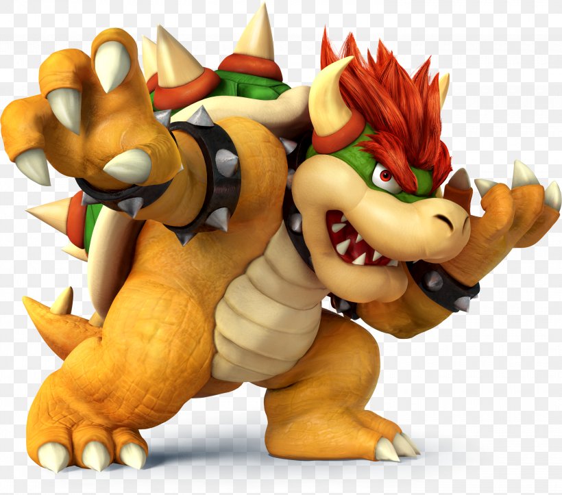 Super Smash Bros. For Nintendo 3DS And Wii U Super Mario Bros. Super Smash Bros. Brawl Bowser, PNG, 3000x2647px, Super Mario Bros, Action Figure, Bowser, Carnivoran, Fictional Character Download Free