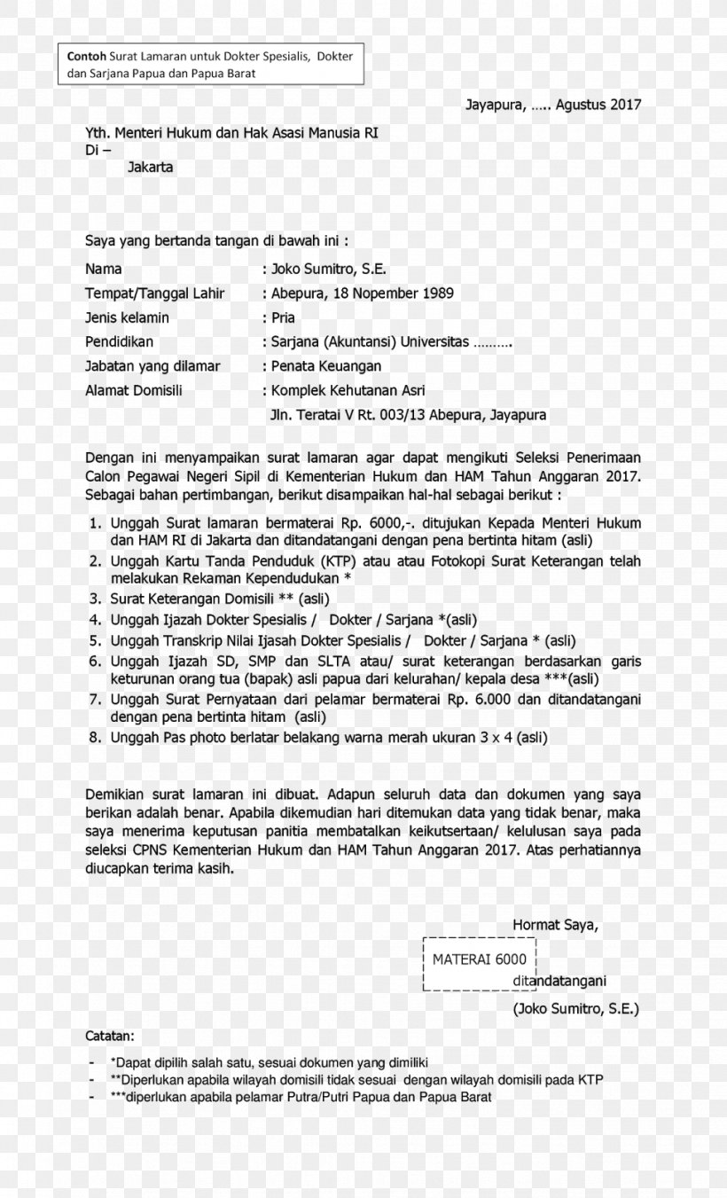 Cover Letter Paper Document Sales Letter, PNG, 971x1600px, Cover Letter, Civil Servant Candidates, Communication, Document, Government Ministries Of Indonesia Download Free