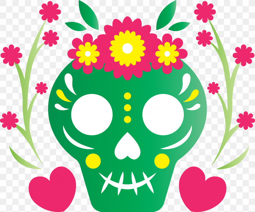 Day Of The Dead Día De Muertos, PNG, 3000x2501px, Day Of The Dead, Culture, D%c3%ada De Muertos, Floral Design, Mexican Cuisine Download Free