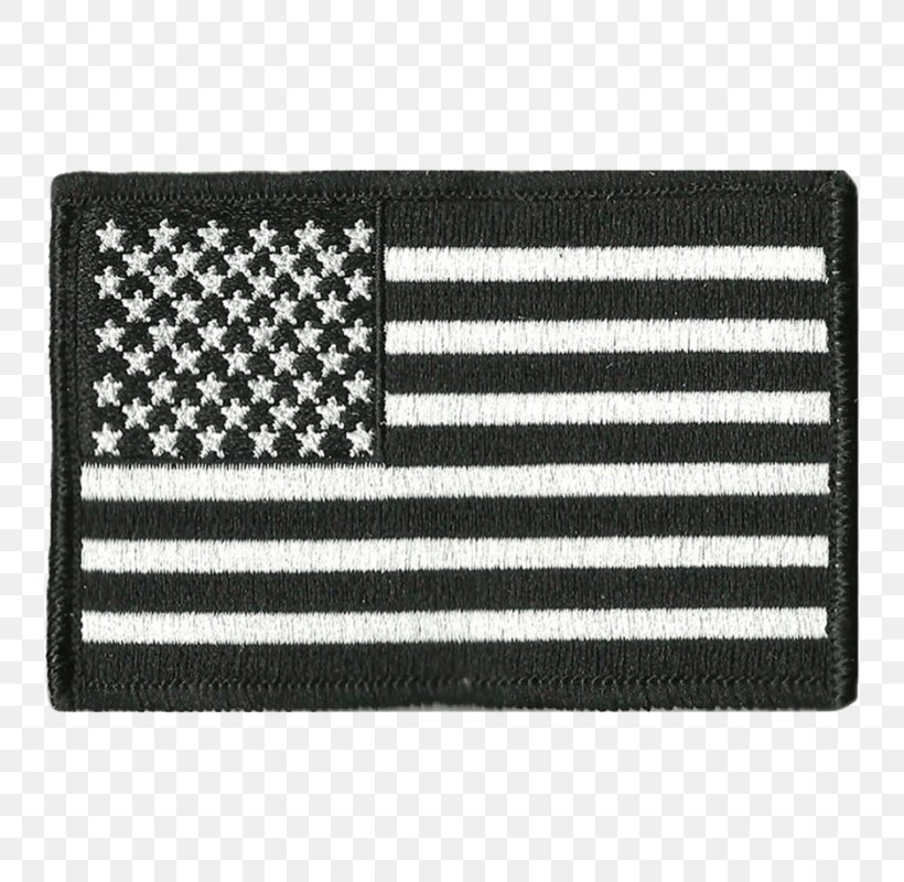 Flag Of The United States Flag Patch Embroidered Patch, PNG, 800x800px, United States, Black, Black And White, Brand, Embroidered Patch Download Free