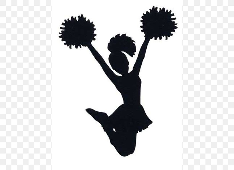 Cheerleading Silhouette Clip Art, PNG, 456x598px, Cheerleading, Black And White, Dance Squad, Line Art, Megaphone Download Free