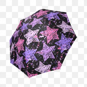 Golden Umbrella - Lilac Violet Purple Magenta Douchegordijn PNG