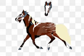 Minimal Tobiano - Mustang Equestrian Rein English Riding Stallion PNG