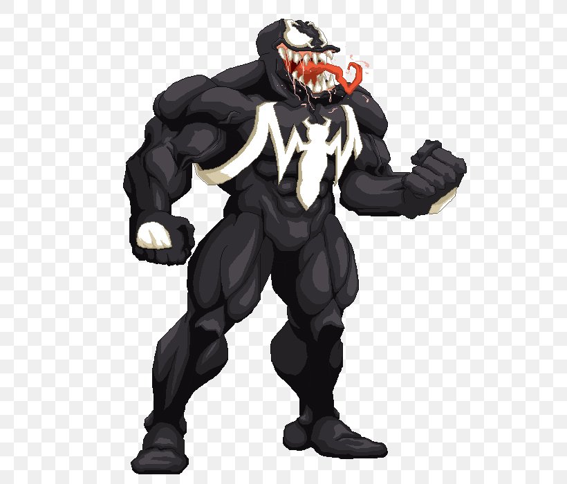 Venom Eddie Brock Spider-Man Sprite Marvel Vs. Capcom, PNG, 558x700px, Venom, Action Figure, Animation, Capcom, Carnage Download Free