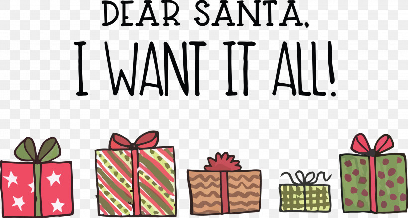 Dear Santa Christmas, PNG, 2999x1605px, Dear Santa, Black, Christmas, Christmas Day, Gift Download Free