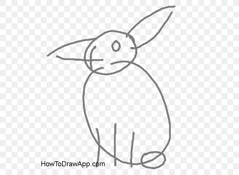 Domestic Rabbit Hare Drawing Easter Bunny, PNG, 600x600px, Watercolor, Cartoon, Flower, Frame, Heart Download Free
