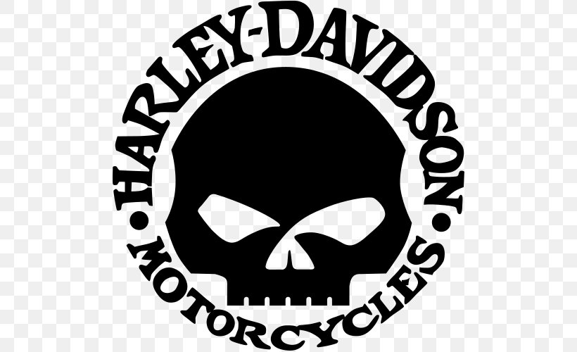 H-D Michigan Harley-Davidson Logo Motorcycle Sticker, PNG, 500x500px, Hd Michigan, Area, Black And White, Bone, Brand Download Free