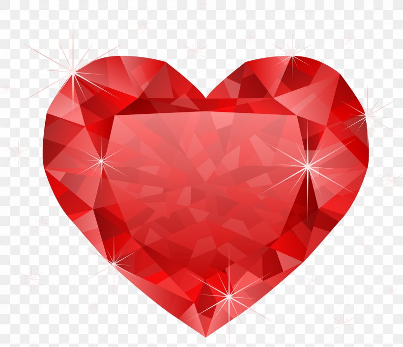 Heart Red Diamonds Clip Art, PNG, 2500x2156px, Heart, Diamond, Diamond Color, Gemstone, Gold Download Free