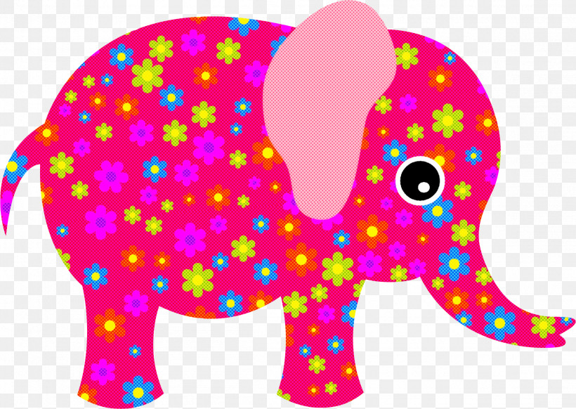 Indian Elephant, PNG, 2302x1634px, Elephant, African Elephant, Animal Figure, Indian Elephant, Magenta Download Free