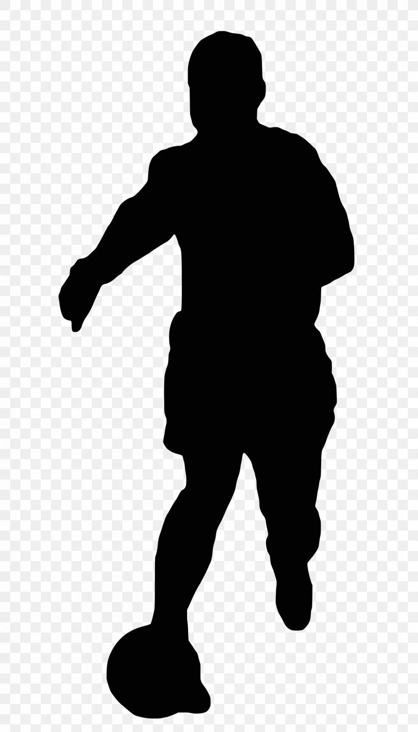 Football Player Premier League Silhouette, PNG, 1200x2100px, Football Player, American Football, Arm, Black And White, Finger Download Free