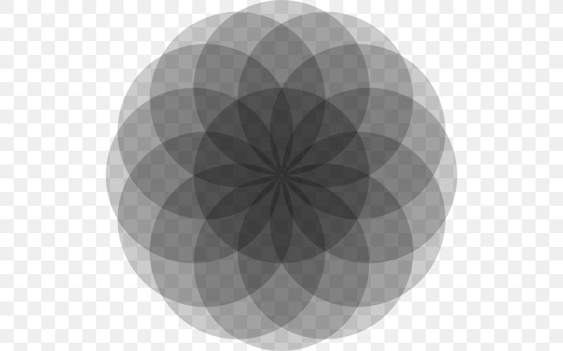 Grey Symmetry White Pattern, PNG, 512x512px, Grey, Black, Black And White, Monochrome, Sphere Download Free