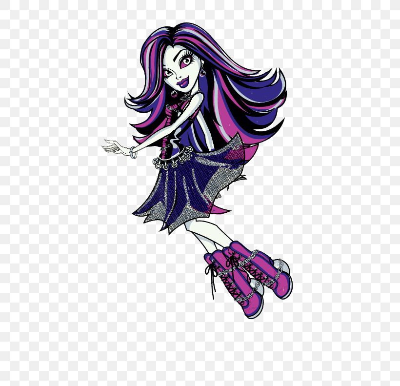 Monster High Spectra Vondergeist Daughter Of A Ghost Ghoul Doll, PNG, 611x791px, Monster High, Art, Costume Design, Doll, Erin Fitzgerald Download Free
