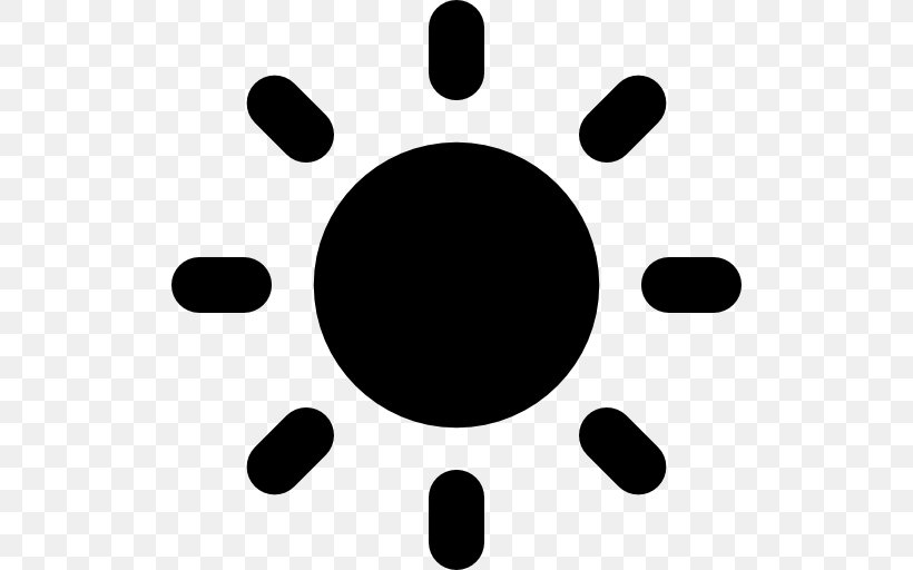 Black & White Symbol Clip Art, PNG, 512x512px, Black White, Black, Black And White, Black Sun, Flat Design Download Free