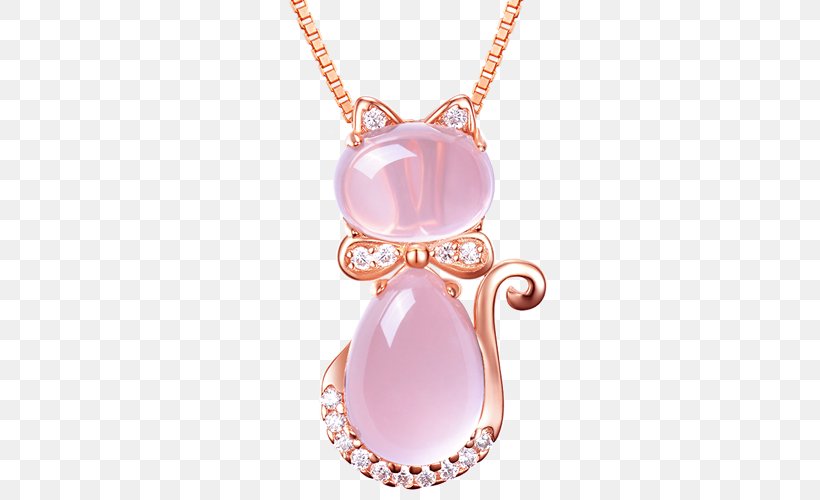 Cat Necklace Pendant Jewellery Chain, PNG, 500x500px, Cat, Body Jewelry, Chain, Choker, Costume Jewelry Download Free